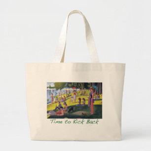 Bolsa Tote Grande Saco da paródia de Seurat