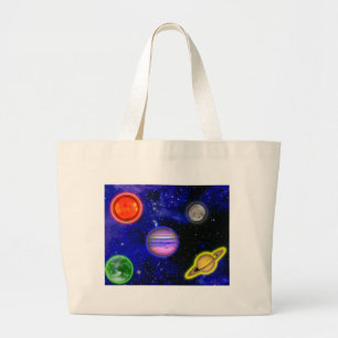 Bolsa Tote Grande Saco da pintura do espaço