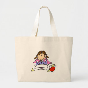Bolsa Tote Grande Saco da pipoca e dos pijamas