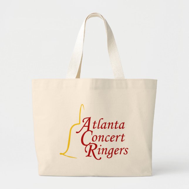 Bolsa Tote Grande Saco das campainhas do concerto de Atlanta (Frente)