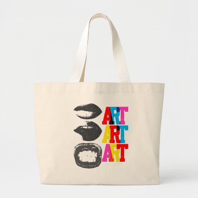 Bolsa Tote Grande Saco de Arte  (Frente)