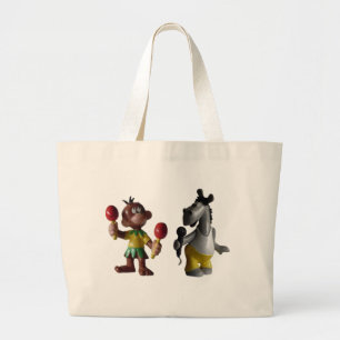 Bolsa Tote Grande Saco de azuis da banana