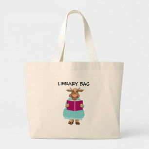 Bolsa Tote Grande Saco de biblioteca