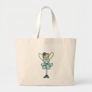 Bolsa Tote Grande Saco de Boneca de Pau Fada Azul
