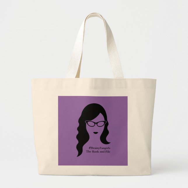 Bolsa Tote Grande Saco de BrainyFangirls (Frente)