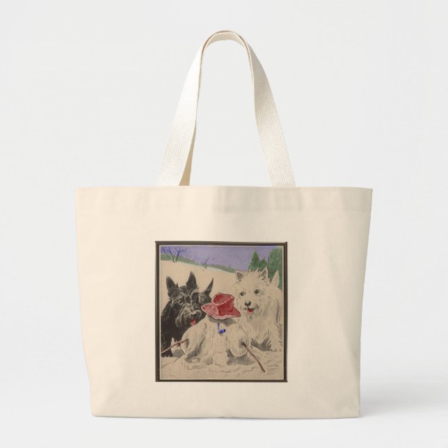 Bolsa Tote Grande Saco de cachorrinho (Frente)