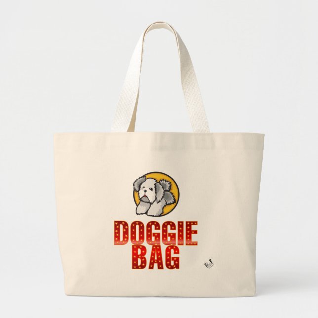 Bolsa Tote Grande Saco de cachorrinho (Frente)