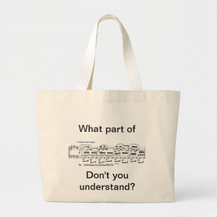 Bolsa Tote Grande Saco de Chopin