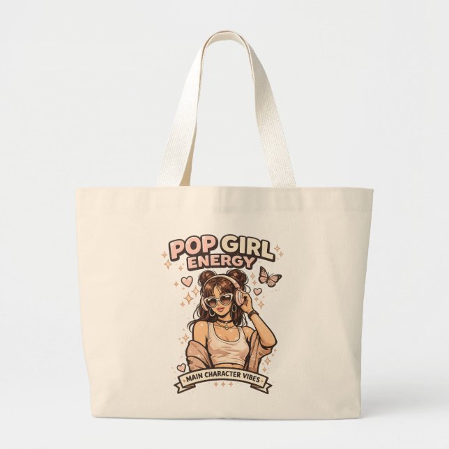 Bolsa Tote Grande Saco de Compras (Frente)