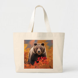 Bolsa Tote Grande Saco de compras Brown Bear
