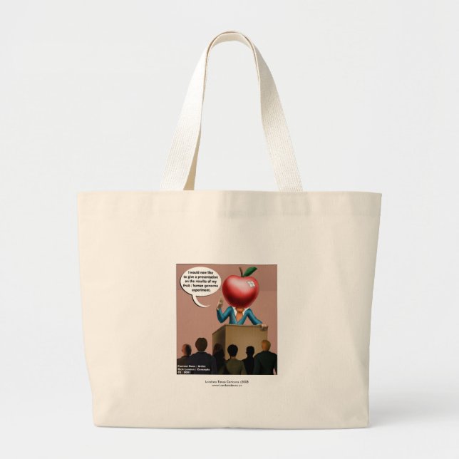 Bolsa Tote Grande Saco de Compras Divertido para Experimentos de Gen (Frente)