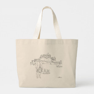 Bolsa Tote Grande Saco de compras do Castelo de Edimburgo, Escócia