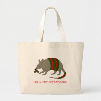 Bolsa Tote Grande Saco de Compras do Tatu de Natal