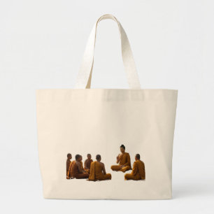 Bolsa Tote Grande Saco de Compras Religioso Arte de Buda - Encontro