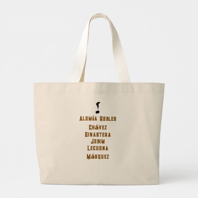 Bolsa Tote Grande Saco de Compras Rhythms & Roots (Verso)