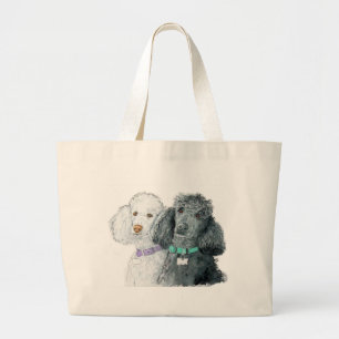 Bolsa Tote Grande Saco de duas caniches
