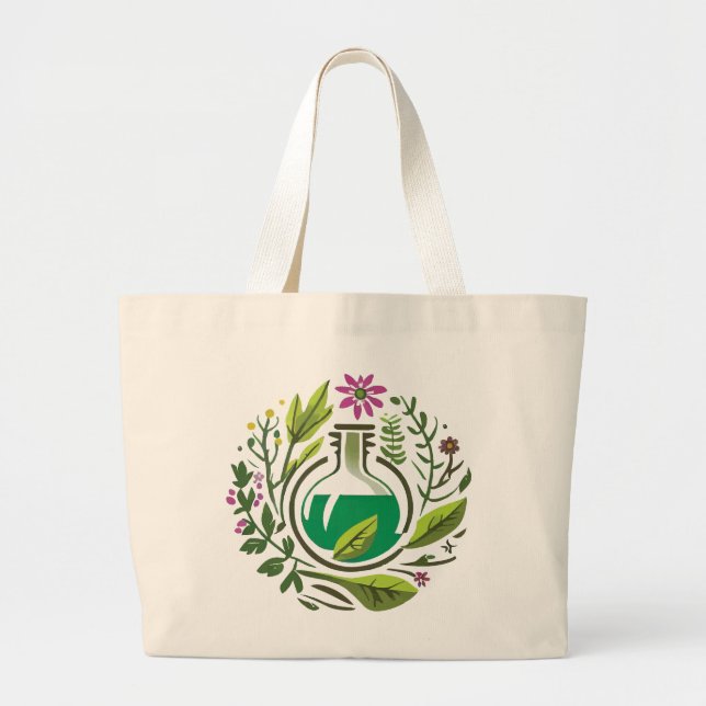 Bolsa Tote Grande Saco de Ervas Medicinais Jumbo (Frente)
