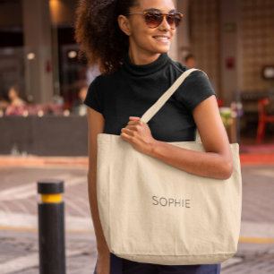 Bolsa Tote Grande Saco de ferramentas Jumbo DIY Texto personalizad