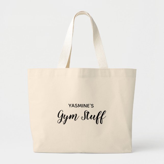 Bolsa Tote Grande Saco de Gym Personalizado (Frente)