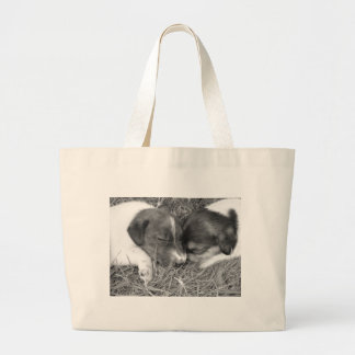 Bolsa Tote Grande Saco de Jack Russell