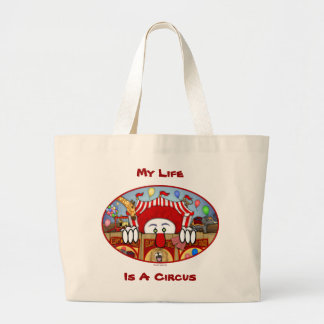 Bolsa Tote Grande Saco de Kilroy do palhaço de circo