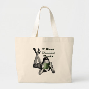 Bolsa Tote Grande Saco de livros proibidos