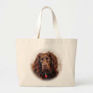 Bolsa Tote Grande Saco de Lona com Arte Impressionista de Boykin Spa
