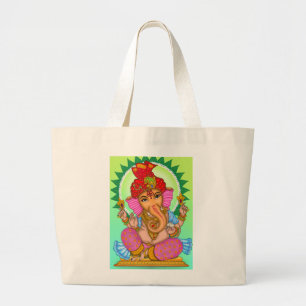 Bolsa Tote Grande Saco de lona do Senhor Ganesha