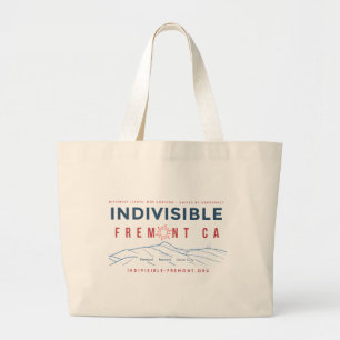 Bolsa Tote Grande Saco de lona INDIVISIBLE Fremont CA