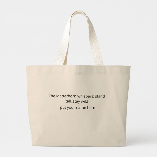 Bolsa Tote Grande Saco de mão (Verso)