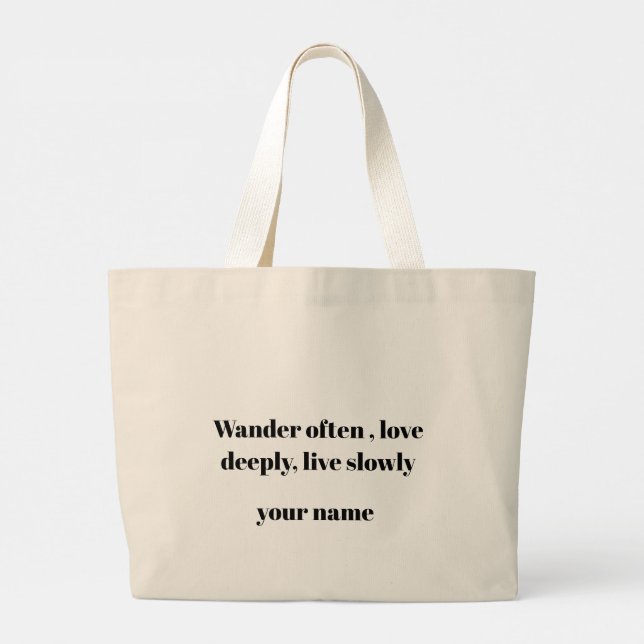 Bolsa Tote Grande Saco de mão (Verso)