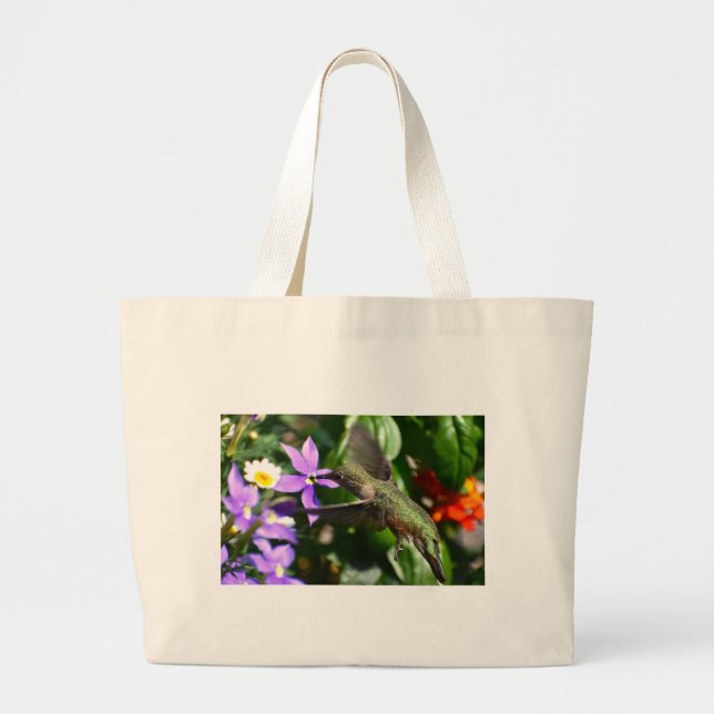 Bolsa Tote Grande Saco de mão Beija-flor (Frente)