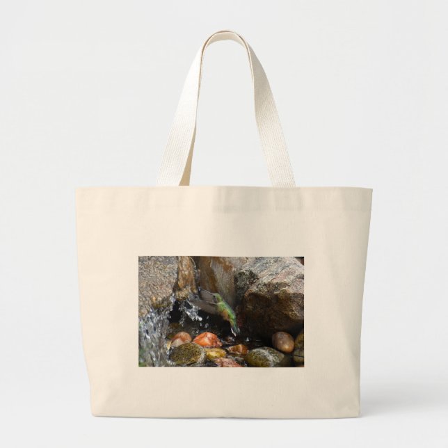 Bolsa Tote Grande Saco de mão Beija-flor (Frente)
