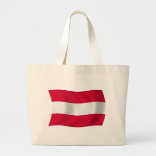 Bolsa Tote Grande Saco de mão com a bandeira da Áustria