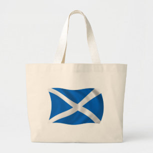 Bolsa Tote Grande Saco de mão com a bandeira da Escócia