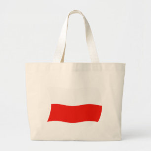 Bolsa Tote Grande Saco de mão com a bandeira da Polônia
