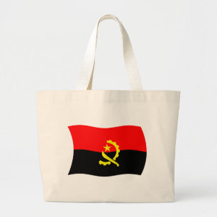 Bolsa Tote Grande Saco de mão com a bandeira de Angola