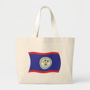 Bolsa Tote Grande Saco de mão com a bandeira de Belize