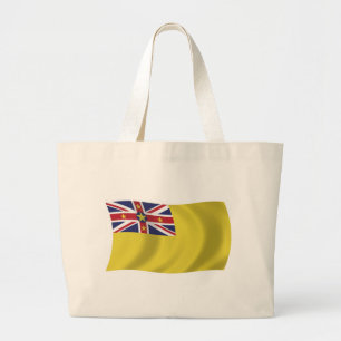 Bolsa Tote Grande Saco de mão com a bandeira de Niue