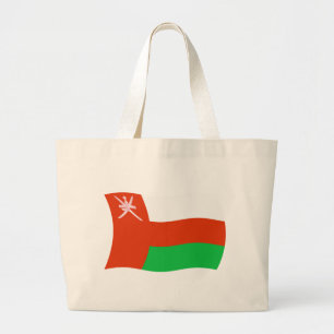 Bolsa Tote Grande Saco de mão com a bandeira de Omã