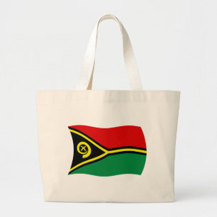 Bolsa Tote Grande Saco de mão com a bandeira de Vanuatu