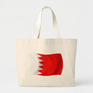 Bolsa Tote Grande Saco de mão com a bandeira do Bahrein