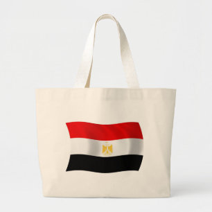 Bolsa Tote Grande Saco de mão com a bandeira do Egito