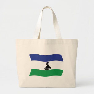 Bolsa Tote Grande Saco de mão com a bandeira do Lesoto