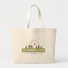 Bolsa Tote Grande Saco de mão com logotipo do C9 Summer Camp 2026