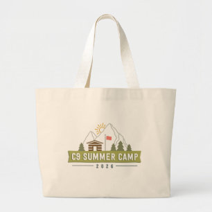 Bolsa Tote Grande Saco de mão com logotipo do C9 Summer Camp 2026