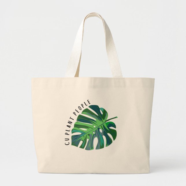 Bolsa Tote Grande Saco de mão CU Plant People (Frente)