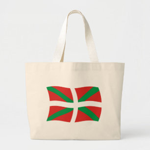 Bolsa Tote Grande Saco de mão da bandeira do povo basco