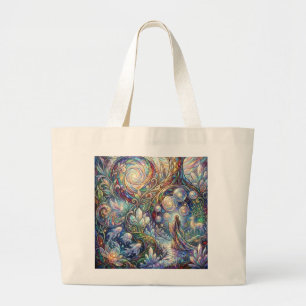 Bolsa Tote Grande Saco de mão de Arte Fantástica – Assombro