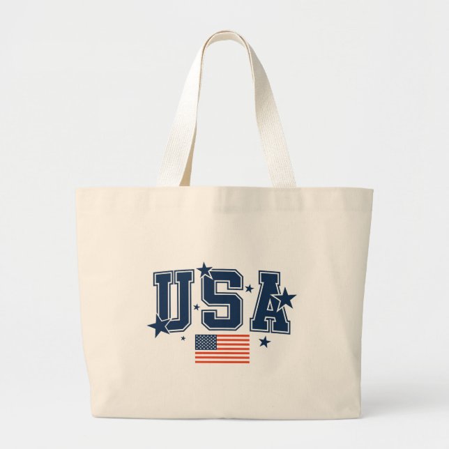 Bolsa Tote Grande Saco de mão Jumbo dos EUA (Frente)